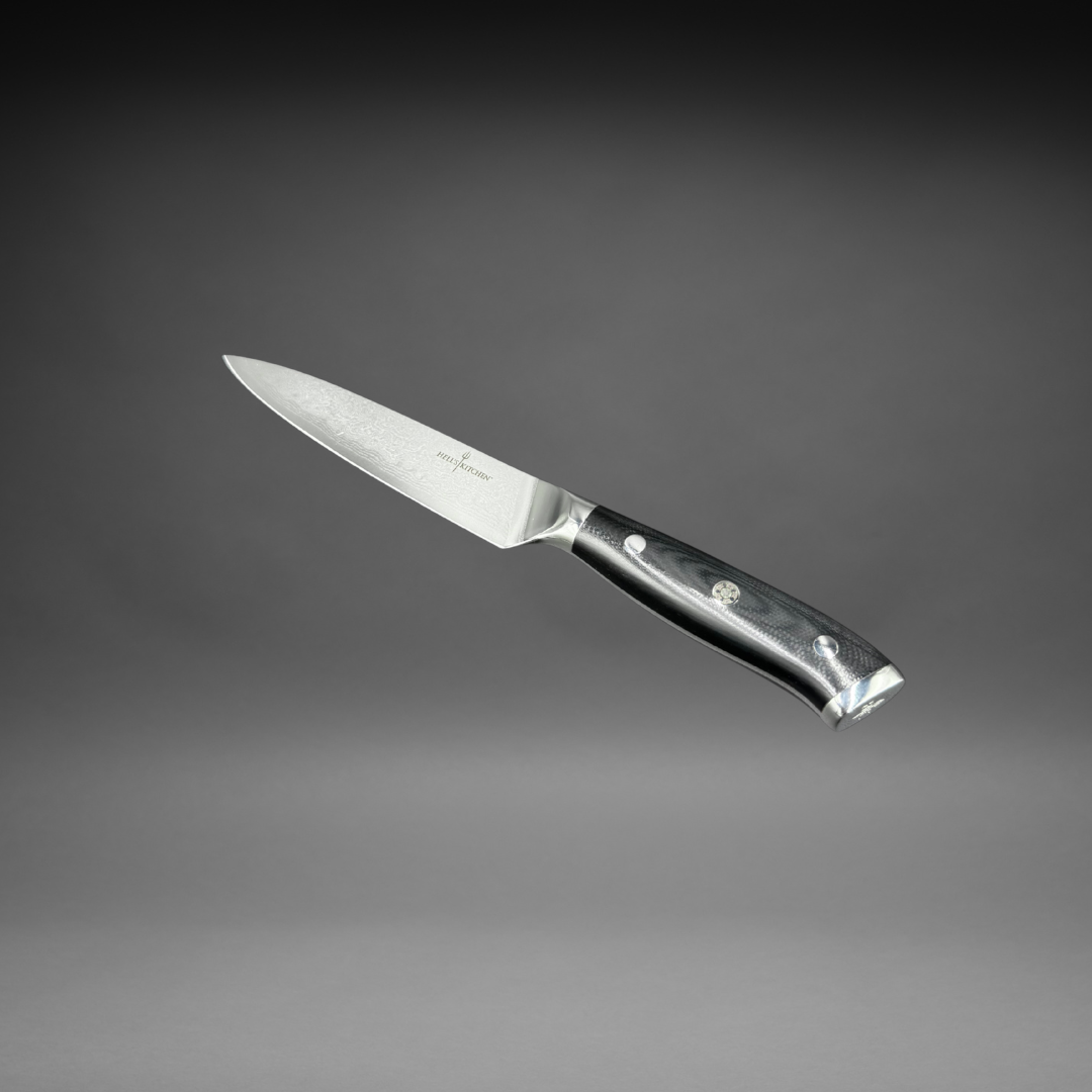 Damascus Steel Utility Knife, 5"