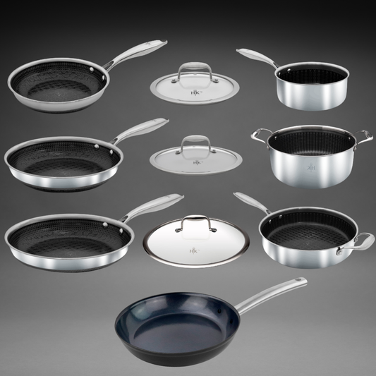 10 PC: The Kitchen Lineup - Hybrid + Forged Steel Set