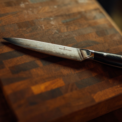 Damascus Steel Utility Knife, 5"