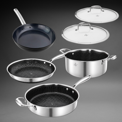 6 PC: The Cook's Set - Hybrid + Forged Steel