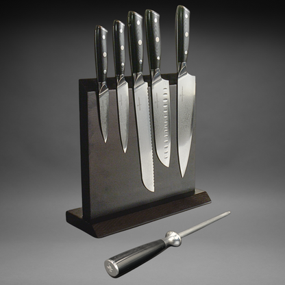 Damascus Steel 7 Piece Complete Knife Set