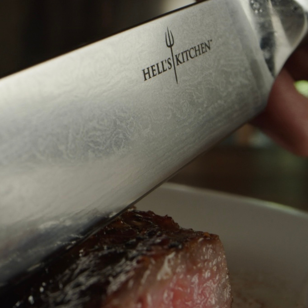 Damascus Steel Steak Knife Set, 4 PC