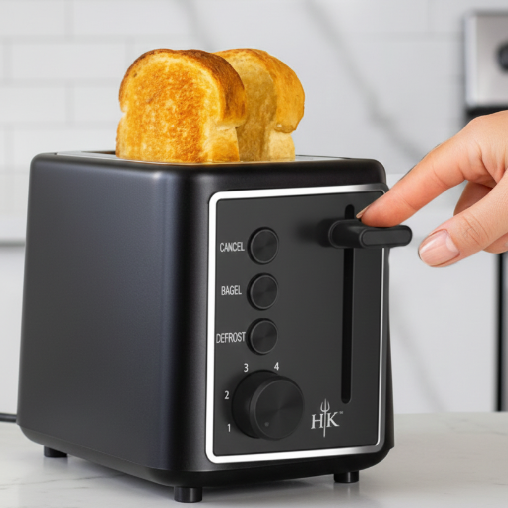 Hell’s Kitchen 2-Slice Toaster with HK Logo Plate