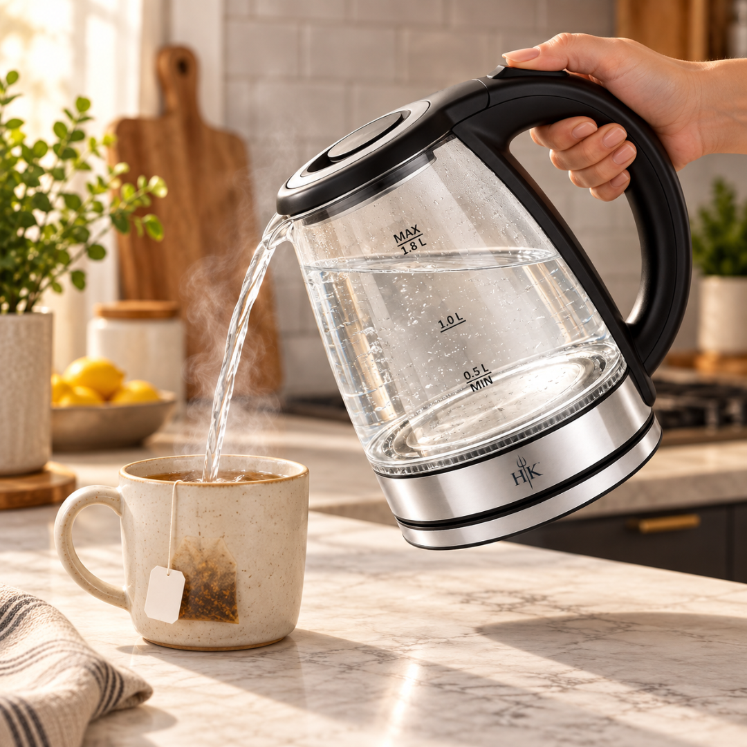 Hell’s Kitchen Glass Electric Kettle