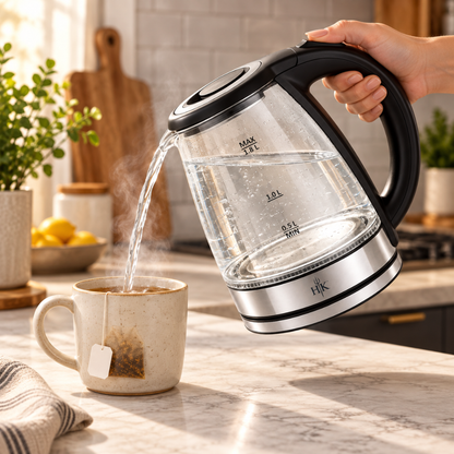 Hell’s Kitchen Glass Electric Kettle