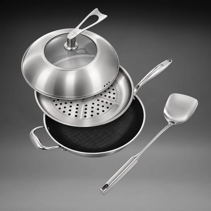 Wok this Way: 4 Piece Wok + Accessories Bundle