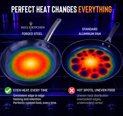 Forged Steel Frying Pan 9.5"