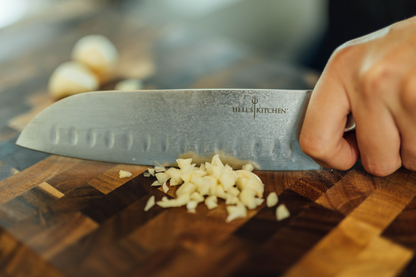 Damascus Steel Santoku Knife, 7"